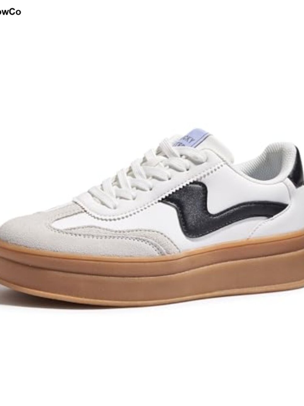 Platform Fashion Sneakers Thick Sole Faux Leather Suede Casual Walk